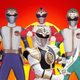The Dairangers from left to Right: KirinRanger Kazu, TenmaRanger Shoji, RyuuRanger Ryo, KibaRanger Kou, ShishiRanger Daigo, and HououRanger Rin.